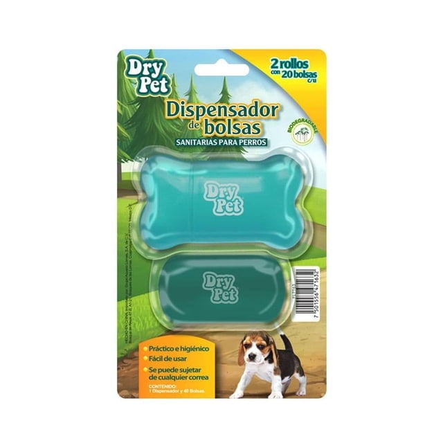 Dispensador Dry Pet con 40 Bolsas