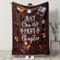 thumbnail image 5 of Funnil Book Lovers Gifts Blanket,Librarian Gifts Throw Blankets,Book Club Gifts for Reading Lover Bookish,Literary Gift Ideas,Best Bookworm Gifts on Birthday Christmas Graduation 50"x60" Dark Brown, 5 of 9