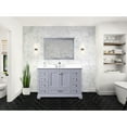 thumbnail image 6 of 48 In. W X 22 D Dark Grey Bath Vanity With Stain Marble Top, Faucet, And Functional Storage Scratch Top Included Faucet, 6 of 6