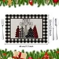 thumbnail image 3 of JeashCHAT Plaid Christmas Trees Placemats Set of 4, 12x18 Inch Winter Table Mats Non-Slip Washable Cloth Heat Resistant Place Mats for Indoor Outdoor Home Party Kitchen Dining Decor, 3 of 7