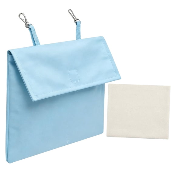 Bolsa de hielo refrescante para jaula de mascotas, reutilizable, aislante, lavable y portátil. Azul