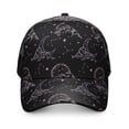 thumbnail image 2 of Gothic Celestial Print Baseball Cap - Adjustable Snapback Sun Moon Star Hat for Men & Women, 2 of 5