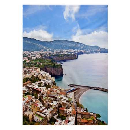 3dRose, Italy, Tyrrhenian sea, Sorrento, Gulf of Naples - EU16 MGL0088 - Miva Stock, 22x30 Bath Hand Pool Towel