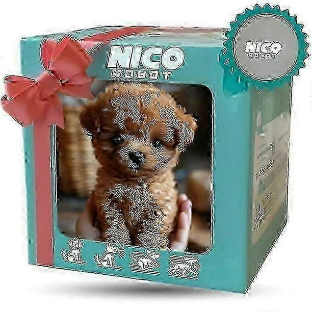2025 Nico Robot Dog, My Realistic Robot Puppy Doll, Cute Interactive Plush Toy That Acts Like a Real Puppy