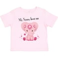 thumbnail image 3 of Inktastic Aditi My Nanny Loves Me Pink Elephant Beautiful Girls Toddler T-Shirt, 3 of 5