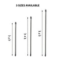 thumbnail image 3 of Bundle 2 Cafe Curtain Rods 16" to 24" and 4 Self Adhesive Hooks Chrome, 3 of 5