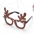 thumbnail image 4 of Worallymy Navidad Brillo Gafas Marcos Fiestas de Navidad Favores de vacaciones Foto Props Traje de Navidad Anteojos Worallymy JD735806567, 4 of 5