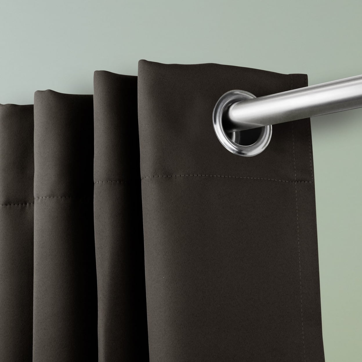Premium Heavy Duty Room Divider Curtain / Patio Curtain with Grommet 1 Panel - Dark Grey 120" x 108"