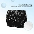 thumbnail image 2 of Pofeuu Falling Musical Print Soft Cotton Girls Boyshort panties Toddler Underwear-Large, 2 of 5