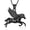 black, variant on Cremation Urn Necklace for Ashes Flying Horse Cremation Jewelry Ashes Pendant Stainless Steel Keepsake Memorial for Jewelry for Women Men