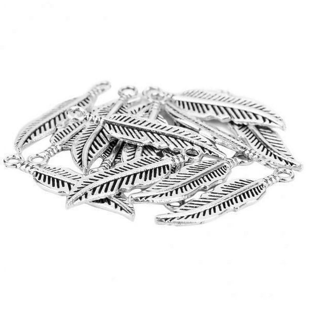 Colección de collares con colgante de hojas de para hacer joyas 4 piezas