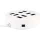 thumbnail image 3 of 8-port Box Multi-data Transmission Usb 2.0 Hub Round Multi-port Distributor Adapter (white), 3 of 5