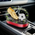 thumbnail image 5 of YiJuHui Solar Powered Car Air Freshener Rotating Soccer Football Aroma Diffuser with 4 Scents, Odor Eliminator Auto Interior Decor Dashboard Ornament, 5 of 9