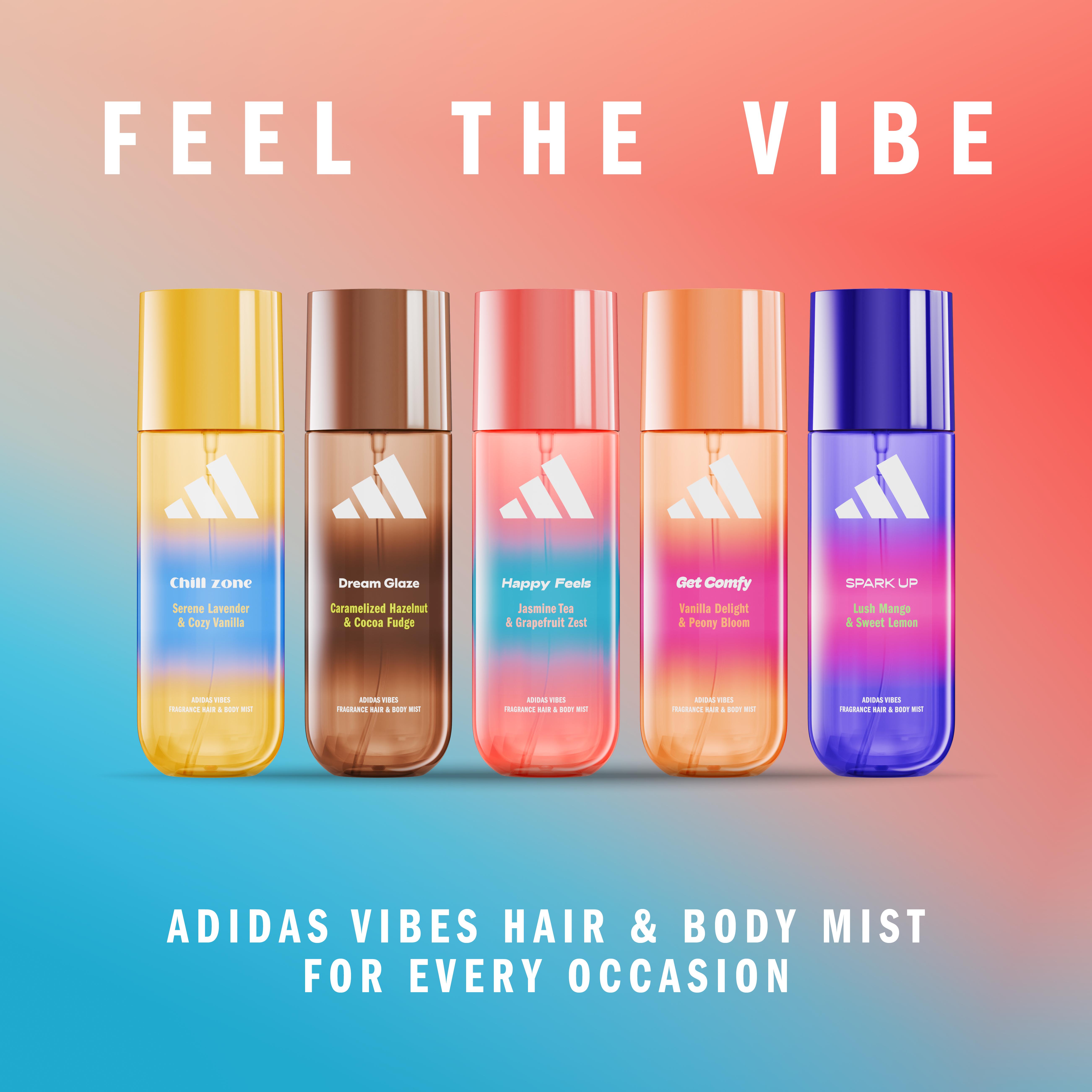 Adidas Vibes Happy Feels Hair & Body Mist For Women, 7.9 Oz photo 5