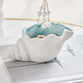 thumbnail image 4 of Conch Shell Ceramic Jewelry Tray – Aqua Blue Trinket Dish for Rings, Earrings, Necklaces & Bracelets, 4 of 6