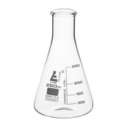 Erlenmeyer Flask, 250mL - Borosilicate Glass - Narrow Neck Flasks, Conical Flasks, Glass Flasks - Eisco Labs