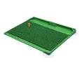thumbnail image 2 of Golf Hitting Mat with Golf Ball Tray Golf Training Mat with Tee 17" x 20" Golf Matting Swing Mat Turf Grass Golf Mat Golf Accessories 12mm Nylon Grass, 2 of 10