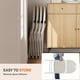 thumbnail image 5 of Yeshouse Set de 4 sillas plegables con acolchado de lino, estructura metálica y cojín suave, beige, 5 of 7