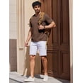 thumbnail image 3 of COOFANDY Mens V Neck T Shirts Cotton Short Sleeve Casual Summer Shirts Basic T Shirt, 3 of 6