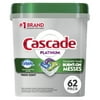 Cascade Platinum ActionPacs Dishwasher Detergent, Fresh Scent, 62 Ct