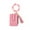 Pink, variant on Silicone Multi-Pocket Wrist Purse with Zipper Closure, Compact Card Organizers & Beaded Bracelets for Daily Commute