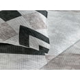 thumbnail image 3 of Ambesonne Marble Print Quilted Coverlet 3 Pcs, Marble Effect, Queen Size, Black Beige, 3 of 4