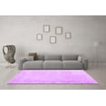 thumbnail image 3 of Ahgly Company Indoor Square Solid Purple Modern Area Rugs, 4' Square, 3 of 4