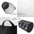 thumbnail image 2 of Fuzoiu Astronauts in sport Print Circular Hamper,Laundry Basket with Handle,Collapsible Laundry,Dirty Clothes Storage Basket,for Bedroom Bathroom Dorm Living Room-Small, 2 of 6