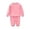 Pink, variant on Girls Fall Pullover Two Piece Set Boy Casual Sweatshirt Children Outfits Soft Warm Matching Tracksuit