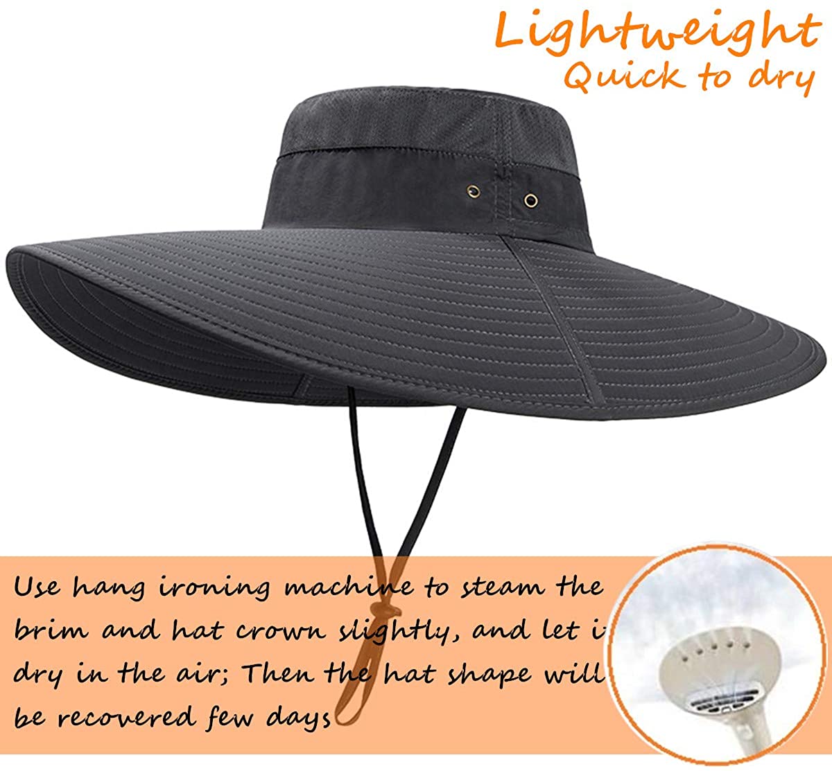 Super Wide Brim Sun Hat,UPF50+ 