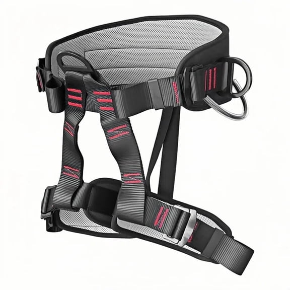 WLGJL Adjustable Thickness Climbing Harness Half Body Harnesses for Fire Rescuing Caving Rock Climbing Rappelling Tree Protect Waist Safety Belts