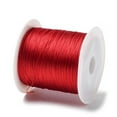 thumbnail image 2 of 1 roll 3-Ply Round Nylon Thread with Spool Crimson 0.2mm 109.36 Yards(100m)/Roll, 2 of 3