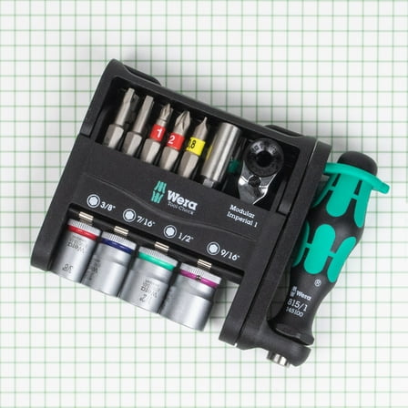 Wera Tools Tool-Check Modular Imperial 1 Set, 21 Pieces
