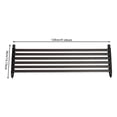 thumbnail image 2 of Privacy Screen Panel, 47.24 x 14.17 Inch Fence Privacy Screen Windscreen Cover Fabric Shade, Outdoor Freestanding 1 Steel Privacy Fence Raise Privacy Panel for Deck Yard Pool Patio Raised Cedar Garden, 2 of 23