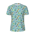 thumbnail image 5 of Wukai World Travel1 Print Men's Short-Sleeved Mesh T-Shirt,Quick-Dry Short Sleeve Workout T-Shirt-3X-Large, 5 of 8