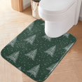 thumbnail image 2 of Yayeee Bath Rug for Bathroom Floor Non Slip Rectangle Fluffy Soft Absorbent Mat, 16"x24", New Year Tree Pattern, 2 of 7