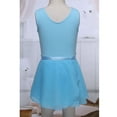 thumbnail image 4 of TTAO Kids Girls Classic Ballet Dance Tutu Dress Gymnastic Tank Leotard with Wrap Skirt Outfits Sky Blue 12-14, 4 of 7