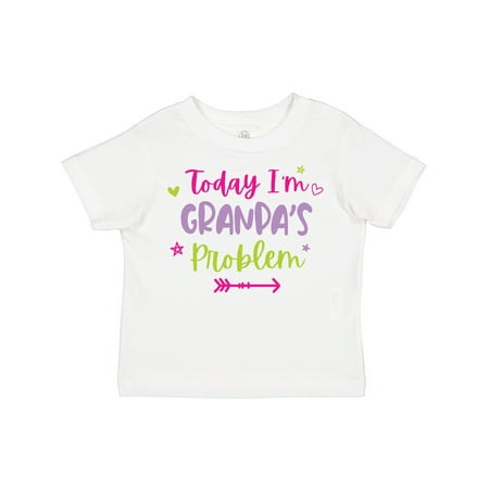 

Inktastic Child Funny Today Im Granpas Problem Gift Toddler Toddler Girl T-Shirt