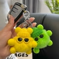 thumbnail image 2 of Yoone Keychain Fluffy Shaggy Decorate Briquettes Elf Doll Key Holder School Backpack Plush Keychain for Everyday Life, 2 of 6