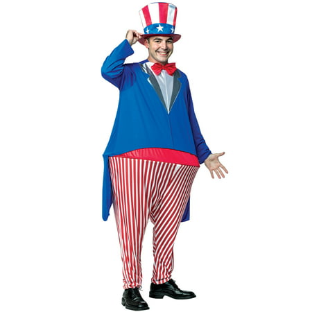 Uncle Sam Hoopster Men's Adult Halloween Costume, One Size,