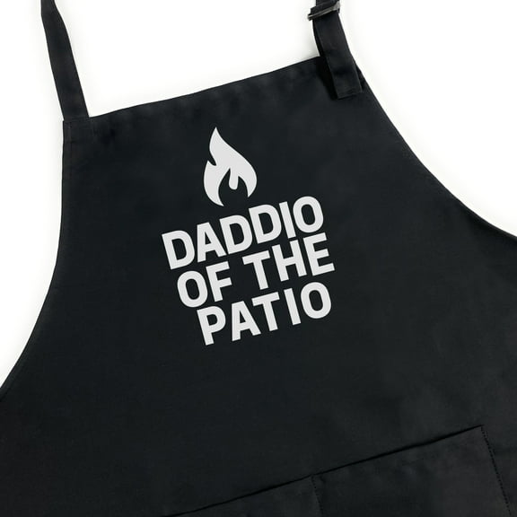 GuyAprons Daddio Of The Patio Apron, Funny Apron for Men, BBQ Grill Apron, Funny Apron for Dad