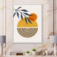 thumbnail image 3 of Designart Botanical Minimalist Leaf With Abstract Shapes IV FLOAT FRAME WALL ART, 3 of 4