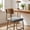 B, variant on Stretch Velvet Dining Chair Cover, Elastic Seat Slipcover with Curved Corners, Furniture Protector Shielding Square Chairs for Hotel Restaurant Kitchen Dining