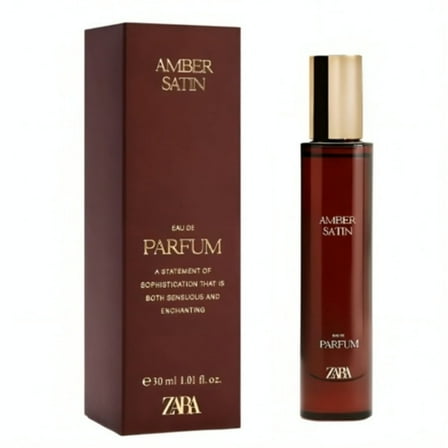Zara Amber Satin Perfume for Women Warm Spicy Fragrance with Amber and Soft Spices Eau de Parfum 30ml (1.0 fl. oz.)