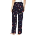thumbnail image 3 of Xecao Mushrooms3 Women's Straight Lounge Pajama Pants: The Epitome of Relaxed Sleepwear, 3 of 9
