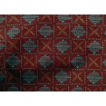 thumbnail image 4 of oneOone Cotton Poplin Fabric Leaves & Geometric Block Print Sewing Fabric BTY 56 Inch Wide, 4 of 4