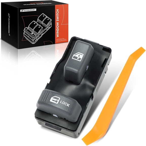 A-Premium Power Window Switch Compatible with 1995-2005 Chevy & GMC - C1500 C2500 C3500 K1500 K2500 K3500 Suburban Pickup, Yukon, Tahoe, Blazer, Silverado, Jimmy, Sonoma, Bravada - Passenger Side