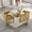 Yellow + Chenille, variant on UNITED WE WIN Contemporary Designed Fabric Upholstered Accent/Dining Chair /Barrel Side Chairs Kitchen Armchair for Living Room 2PC/SET