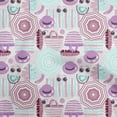 thumbnail image 1 of oneOone Cotton Jersey Purple Fabric Beach Craft Projects Decor Fabric Printed By The Yard 58 Inch Wide, 1 of 4
