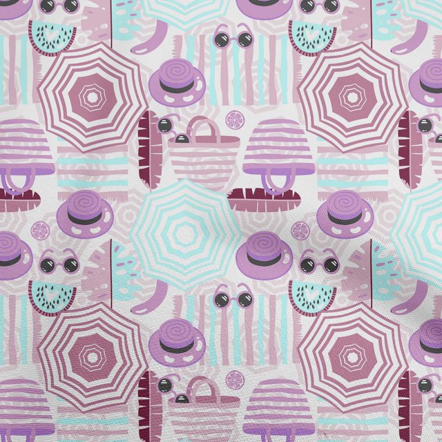 oneOone Cotton Jersey Purple Fabric Beach Craft Projects Decor Fabric Printed By The Yard 58 Inch Wide